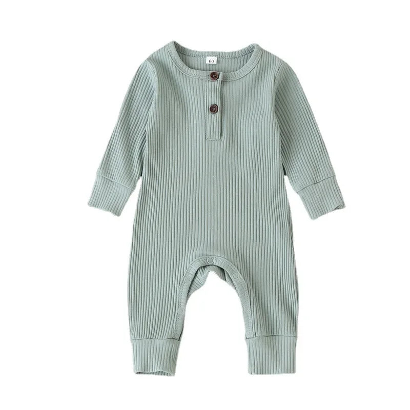 Cozy Autumn Newborn Romper - Adorable Cotton Jumpsuit for Baby Boys & Girls