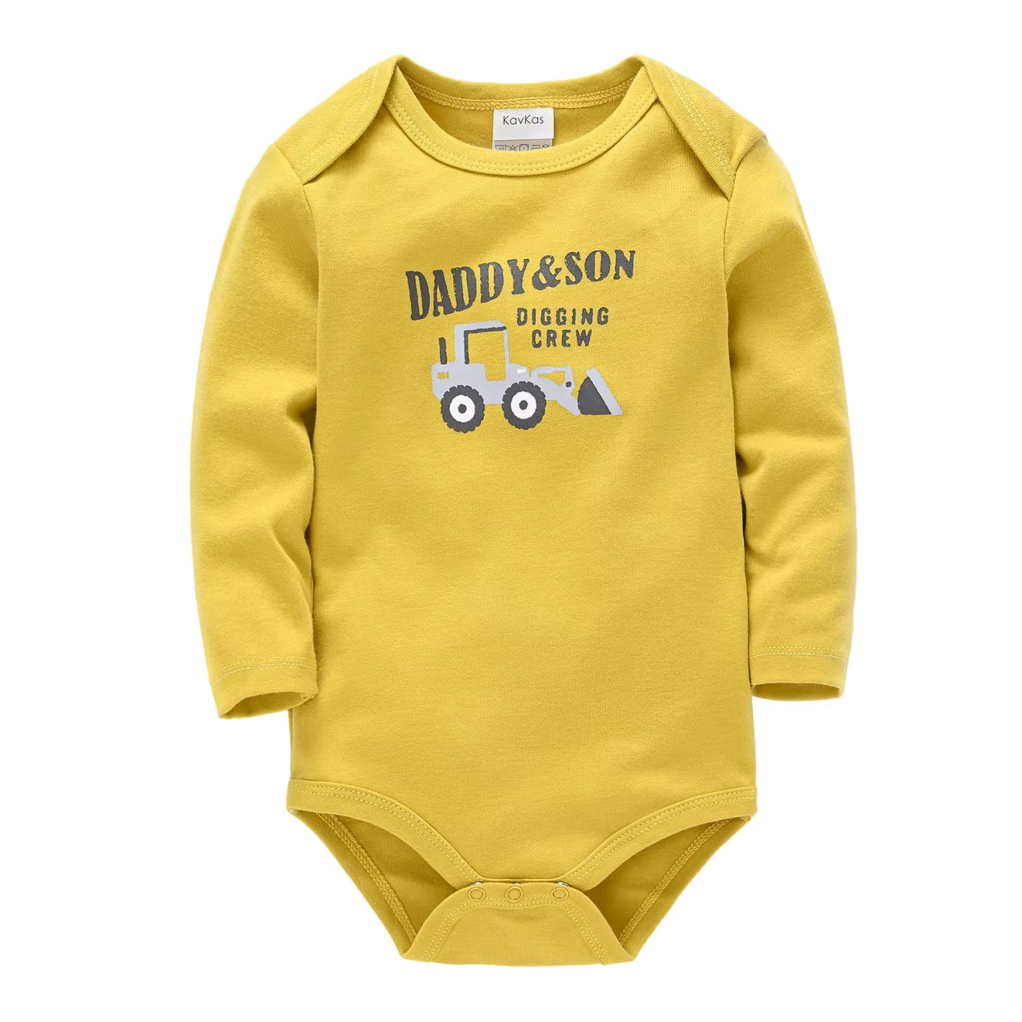 Adorable 100% Cotton Cartoon Bodysuit for Newborn Boys - Perfect Family Outfit for 0-12 Months!