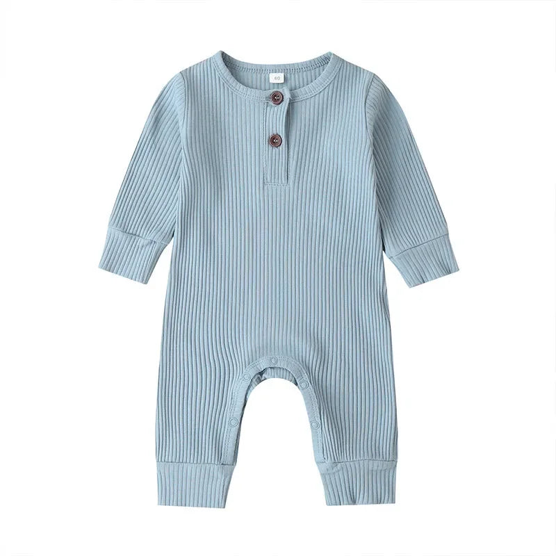 Cozy Autumn Newborn Romper - Adorable Cotton Jumpsuit for Baby Boys & Girls
