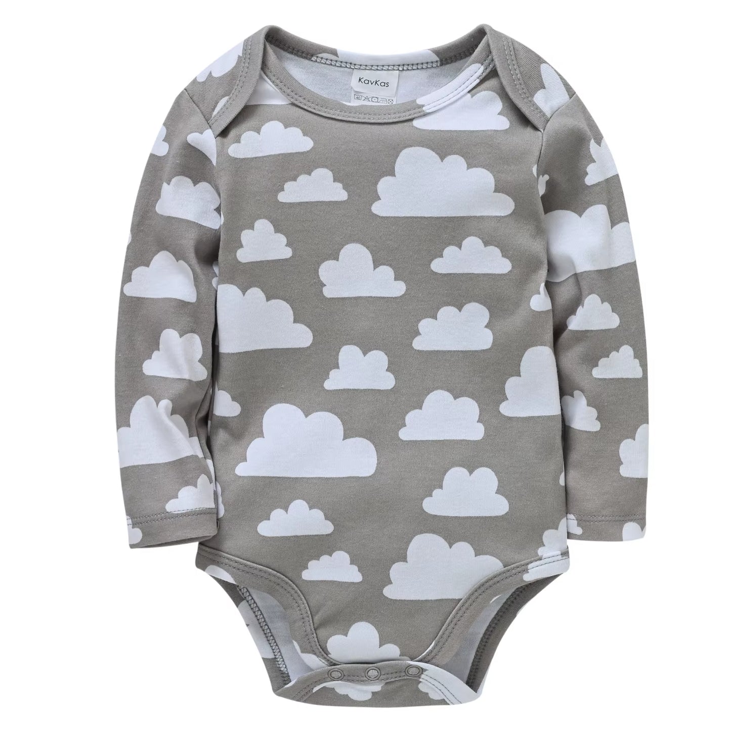 Adorable 100% Cotton Cartoon Bodysuit for Newborn Boys - Perfect Family Outfit for 0-12 Months!