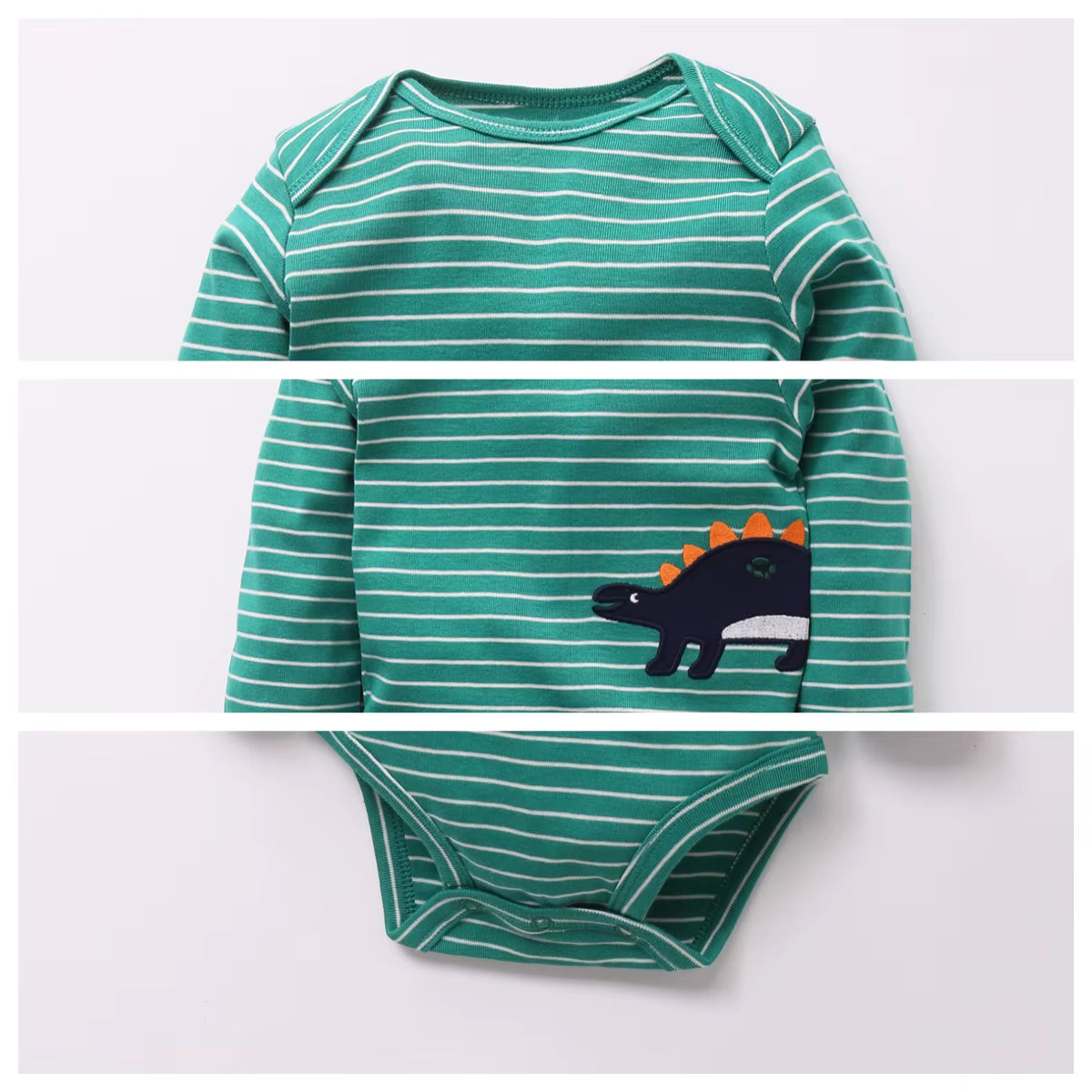 2024 New Fashion Newborn Cartoon Long Sleeve Baby Boy Bodysuits Soft 100%Cotton Baby Clothes Set Infant Jumpsuit