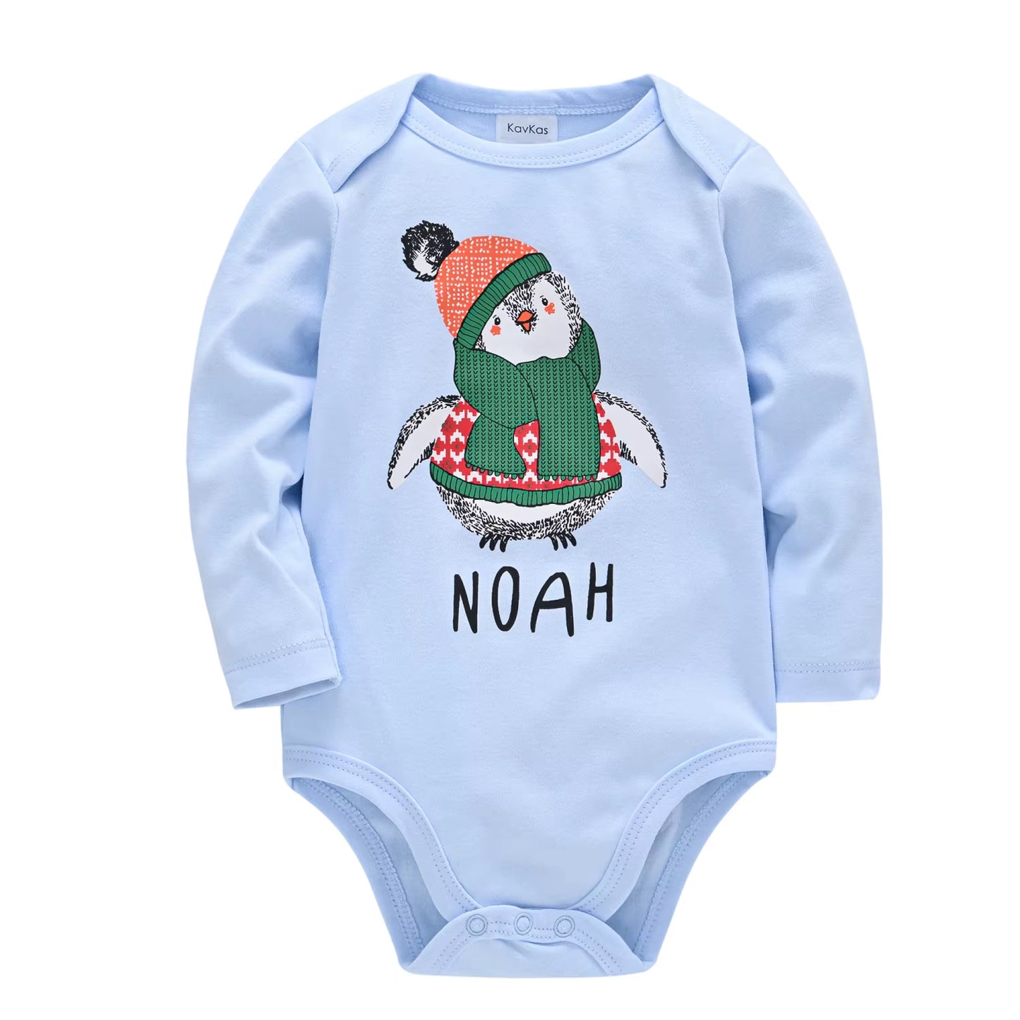 Adorable 100% Cotton Cartoon Bodysuit for Newborn Boys - Perfect Family Outfit for 0-12 Months!