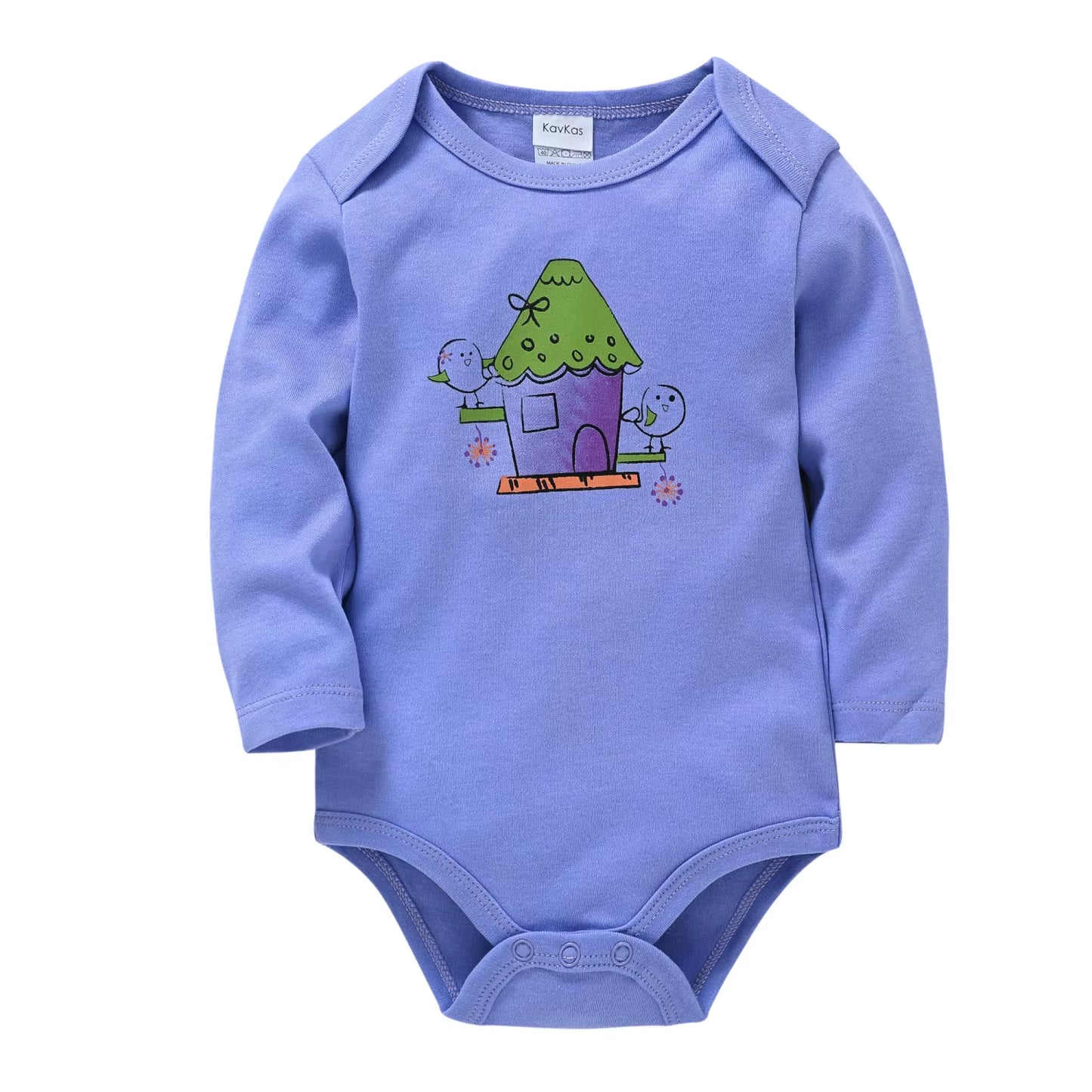 Adorable 100% Cotton Cartoon Bodysuit for Newborn Boys - Perfect Family Outfit for 0-12 Months!
