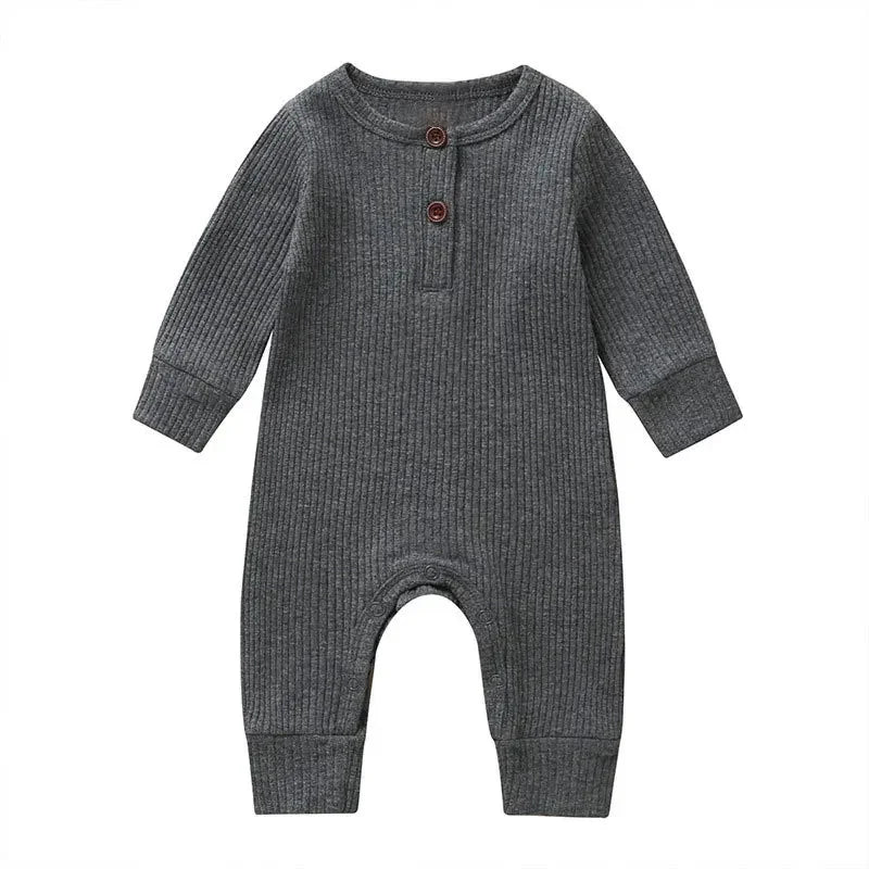 Cozy Autumn Newborn Romper - Adorable Cotton Jumpsuit for Baby Boys & Girls
