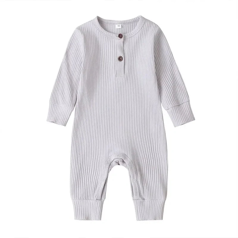 Cozy Autumn Newborn Romper - Adorable Cotton Jumpsuit for Baby Boys & Girls